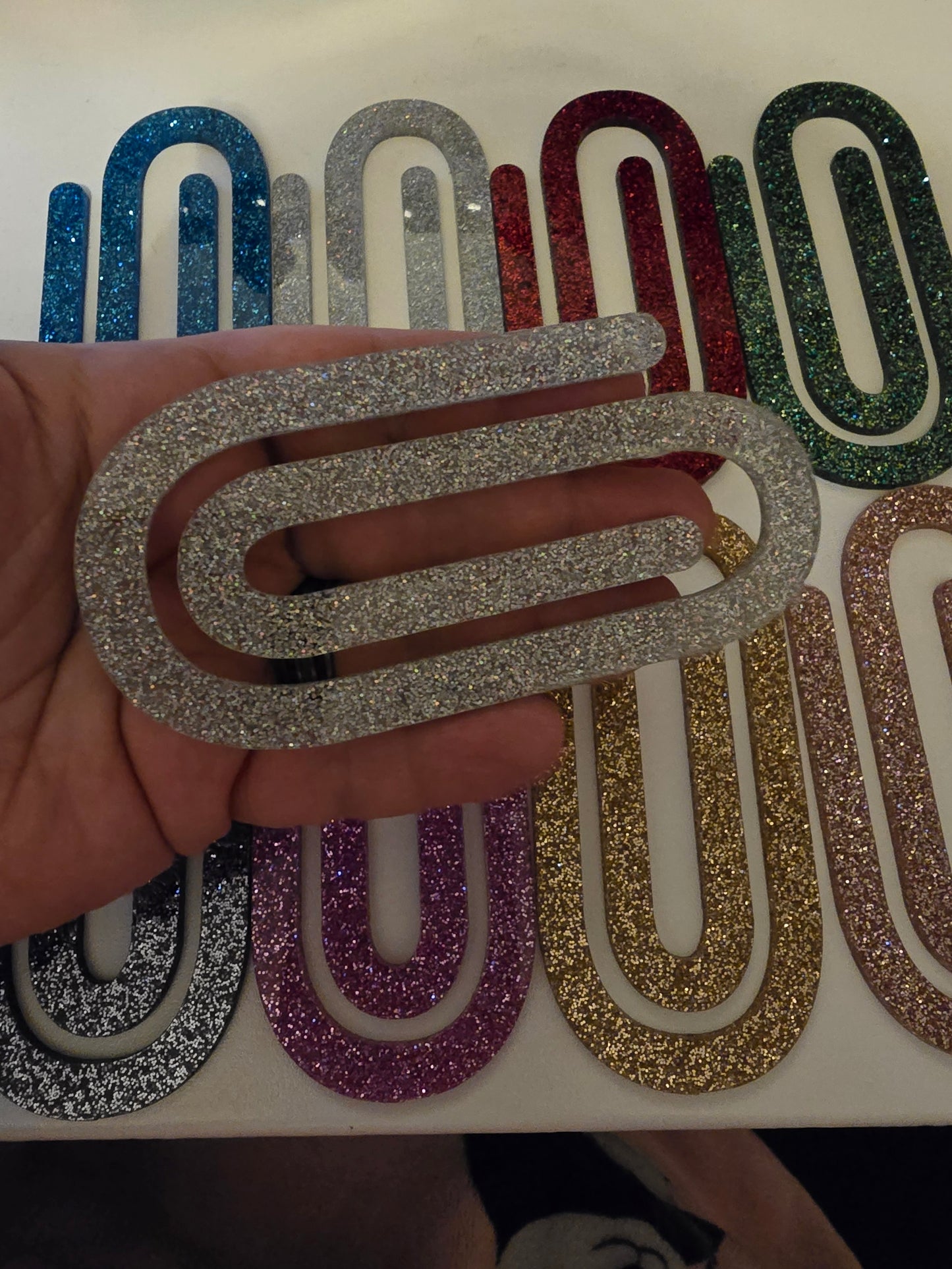 Glitter Acrylic Giant Clips