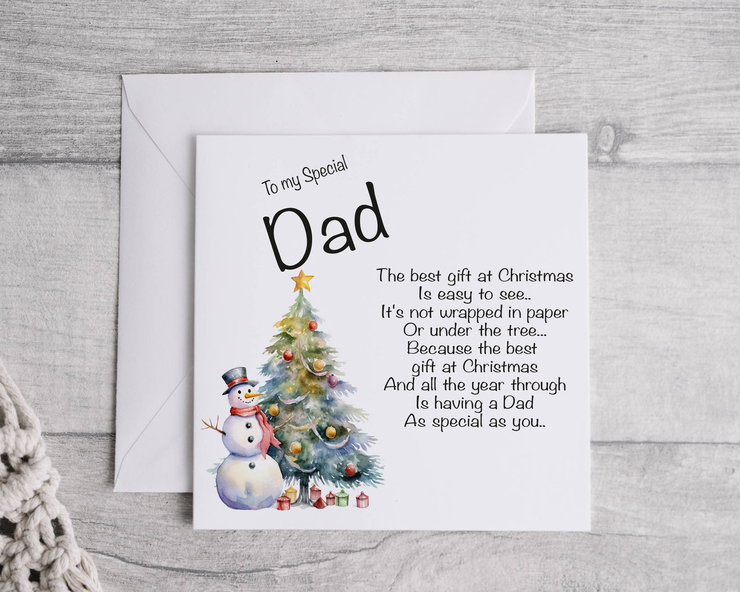 Dad Poem christmas Card - Blueskys creation