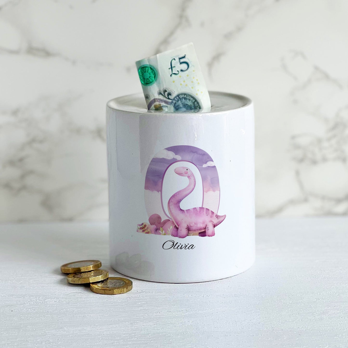 Dinosaur Childs Money Box - Bluesky's creation
