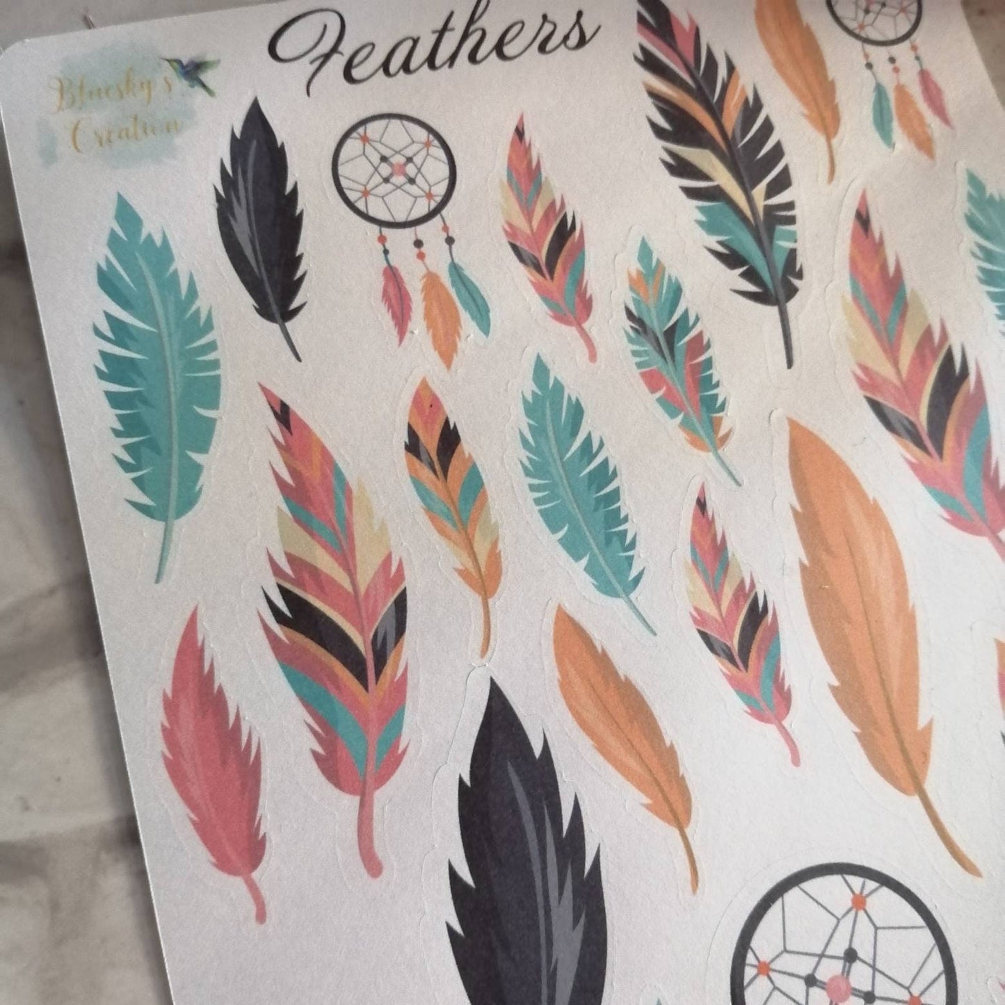 Feather Icon Stickers | Planning Daily Diary Set