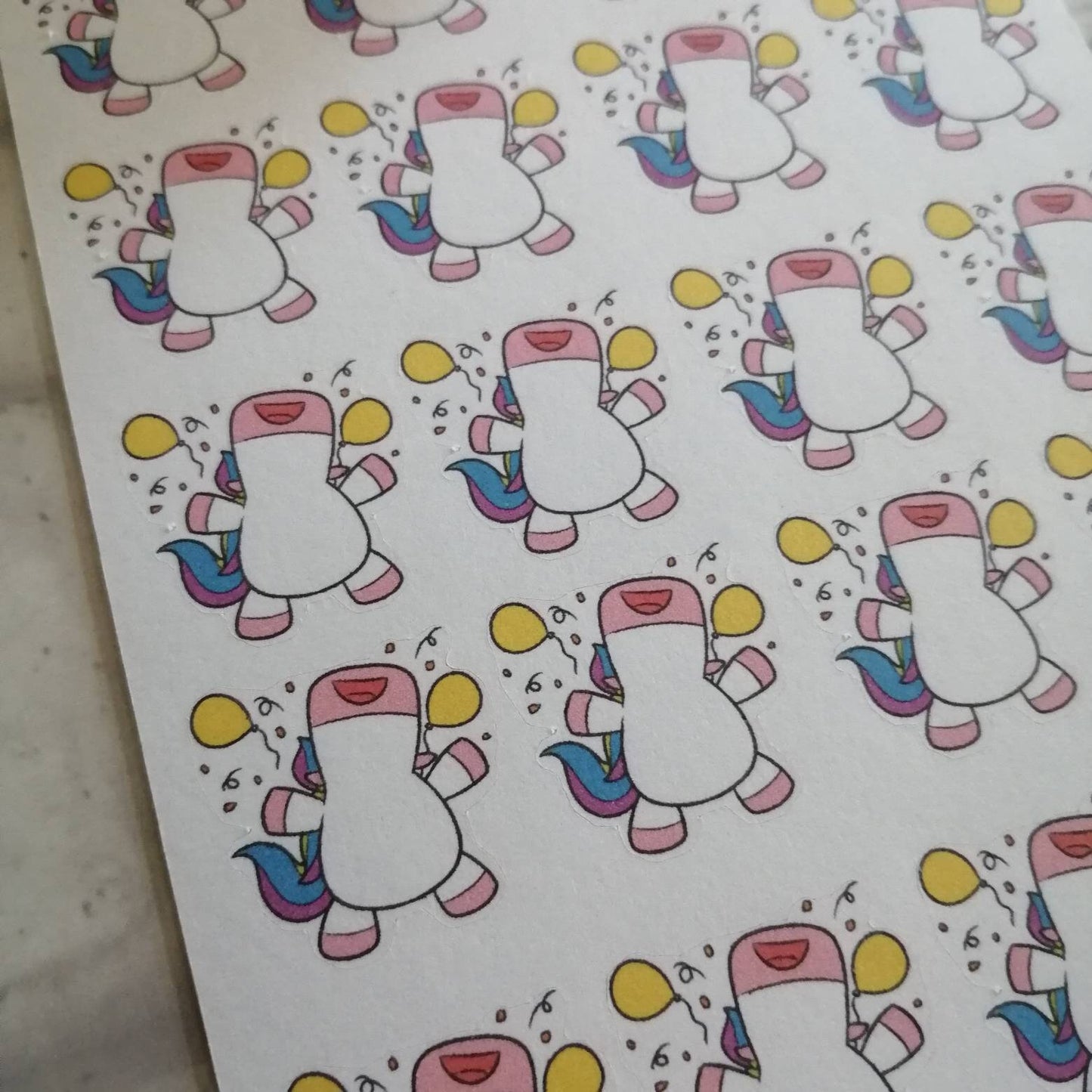 Unicorn Celebration Icon Sticker | Planner Daily Diary Set