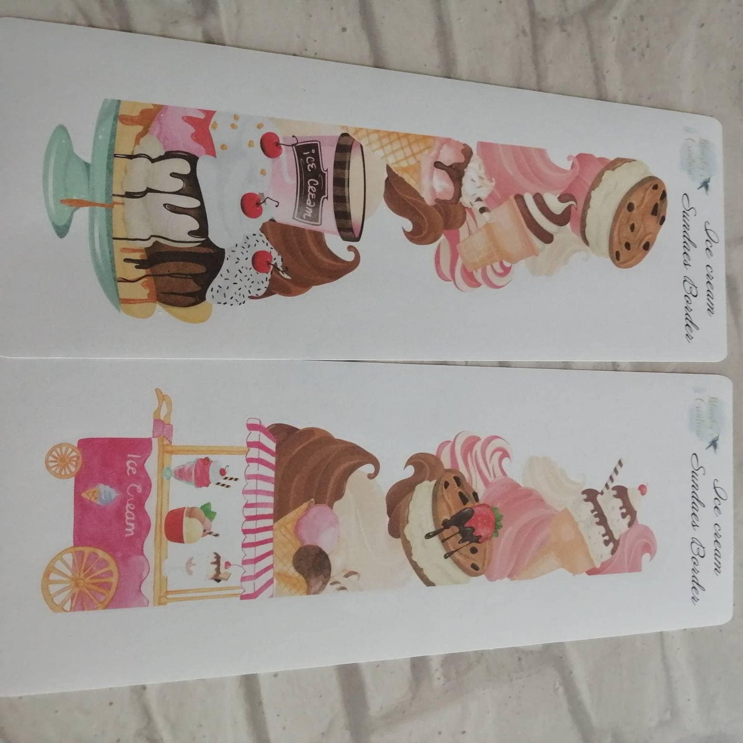 Ice Cream Sundae Kit | Functional Weekly Planning Sticker | Daily Diary Planner Set