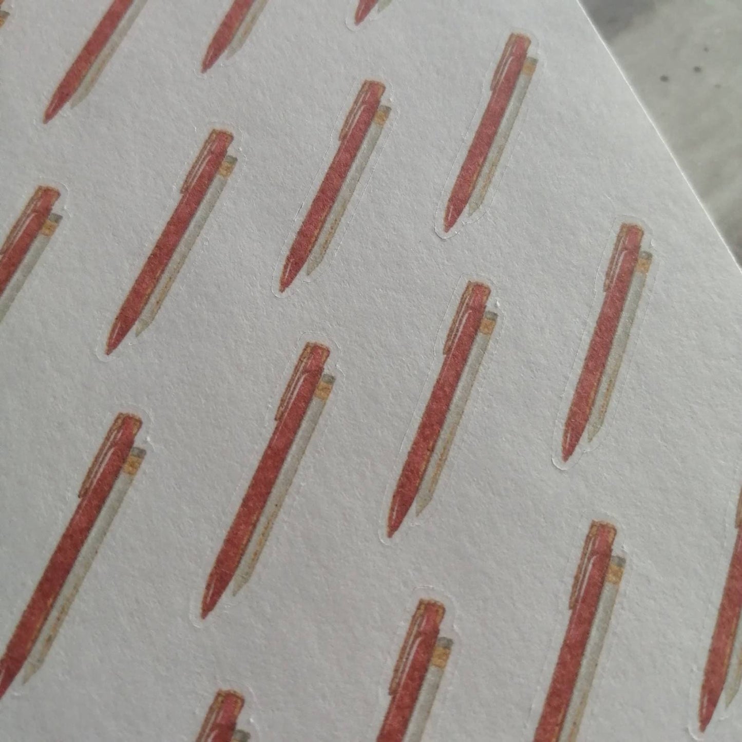 Red gold Functional Pen Stickers | Functional Christmas Daily Diary Set