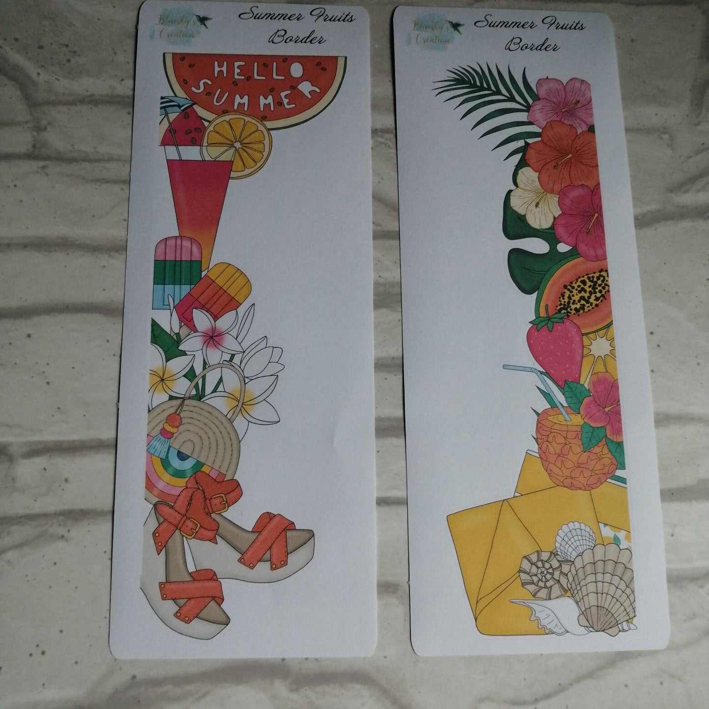 Summer Sun Planner Kit | Tropical Fruit Weekly | Beach Holiday Daily Diary