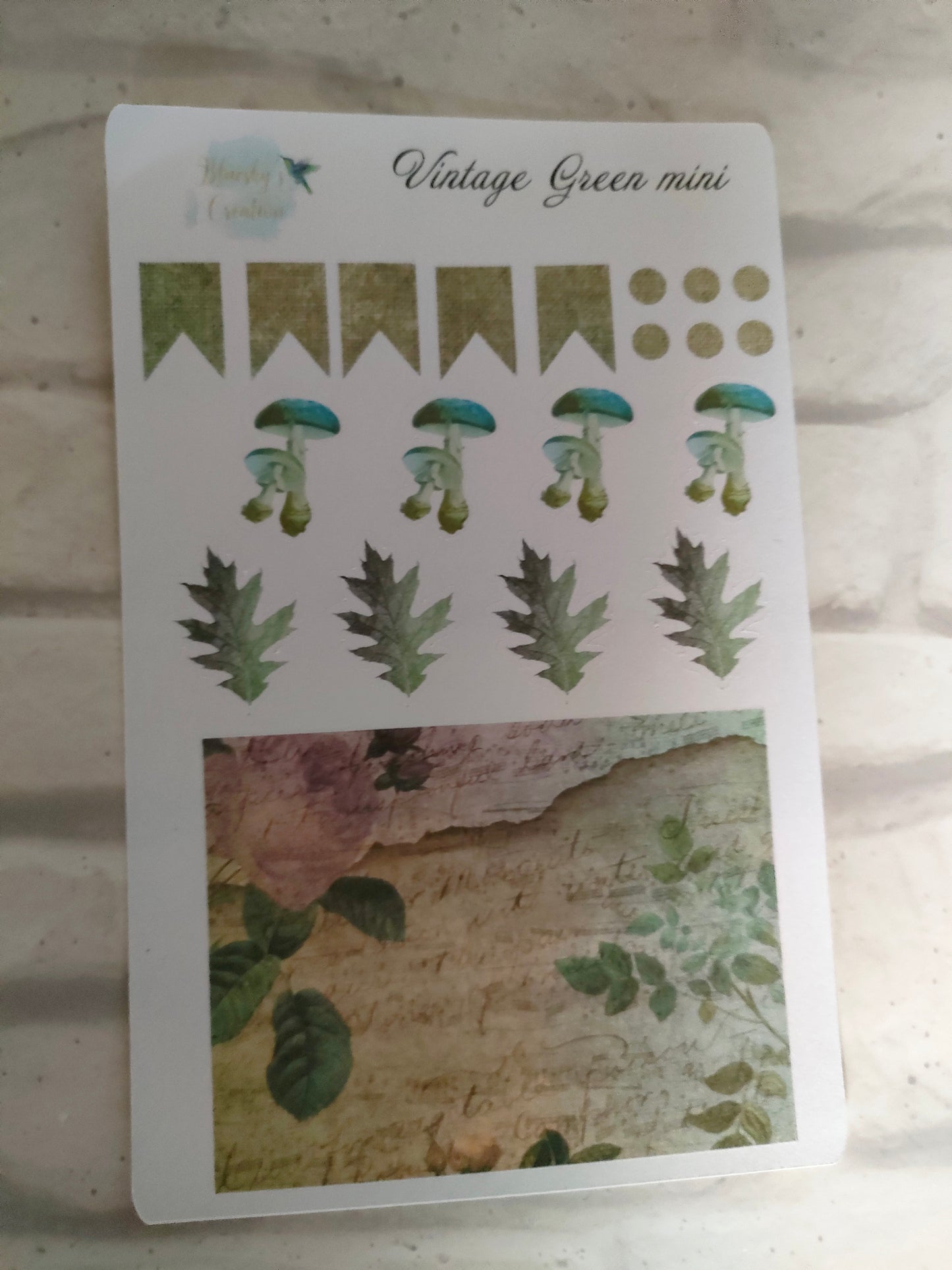 Woodland Dragon Mini Kit | Weekly Planning Sticker | Daily Diary Planner Set