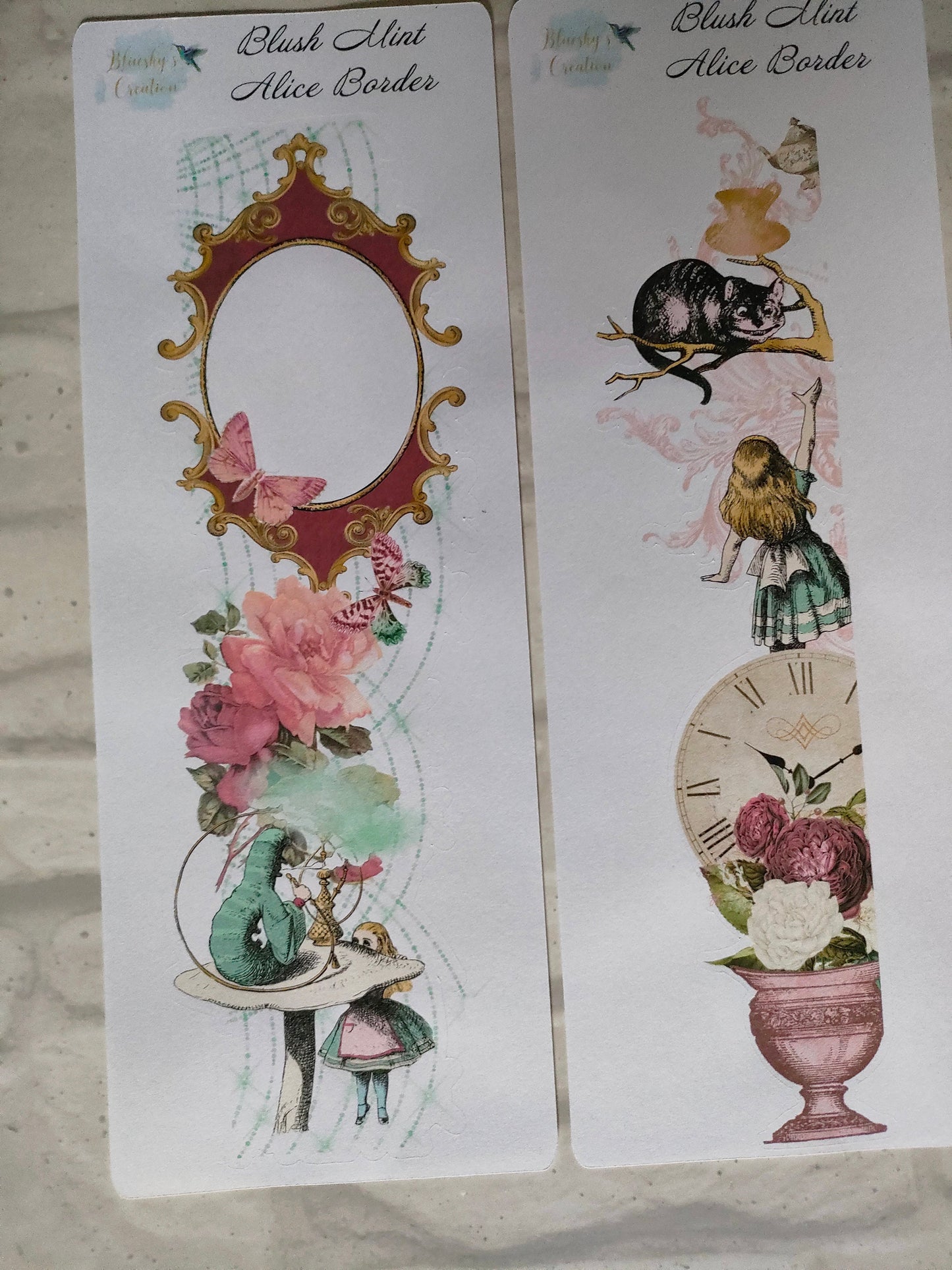 Alice in Wonderland Blush Pink Kit | Weekly Planning Sticker | Daily Diary Planner Set