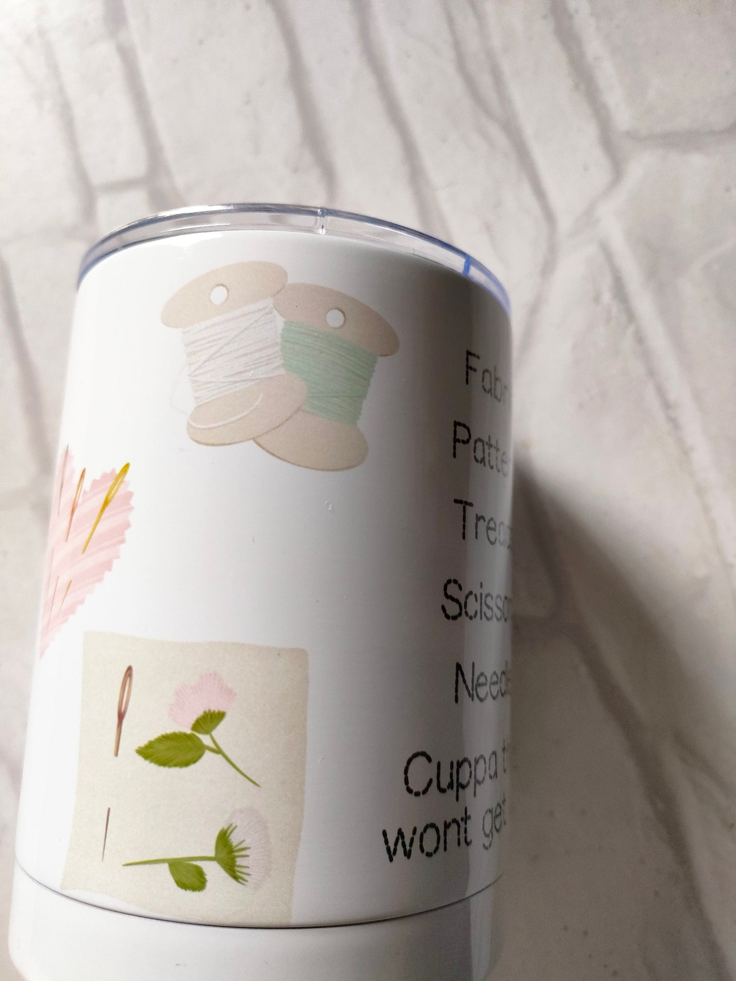 Cross stitch Mug | embroidery cup  | 300ml Soup Heat proof Xmas Gift Mug | Stitchers hot cup