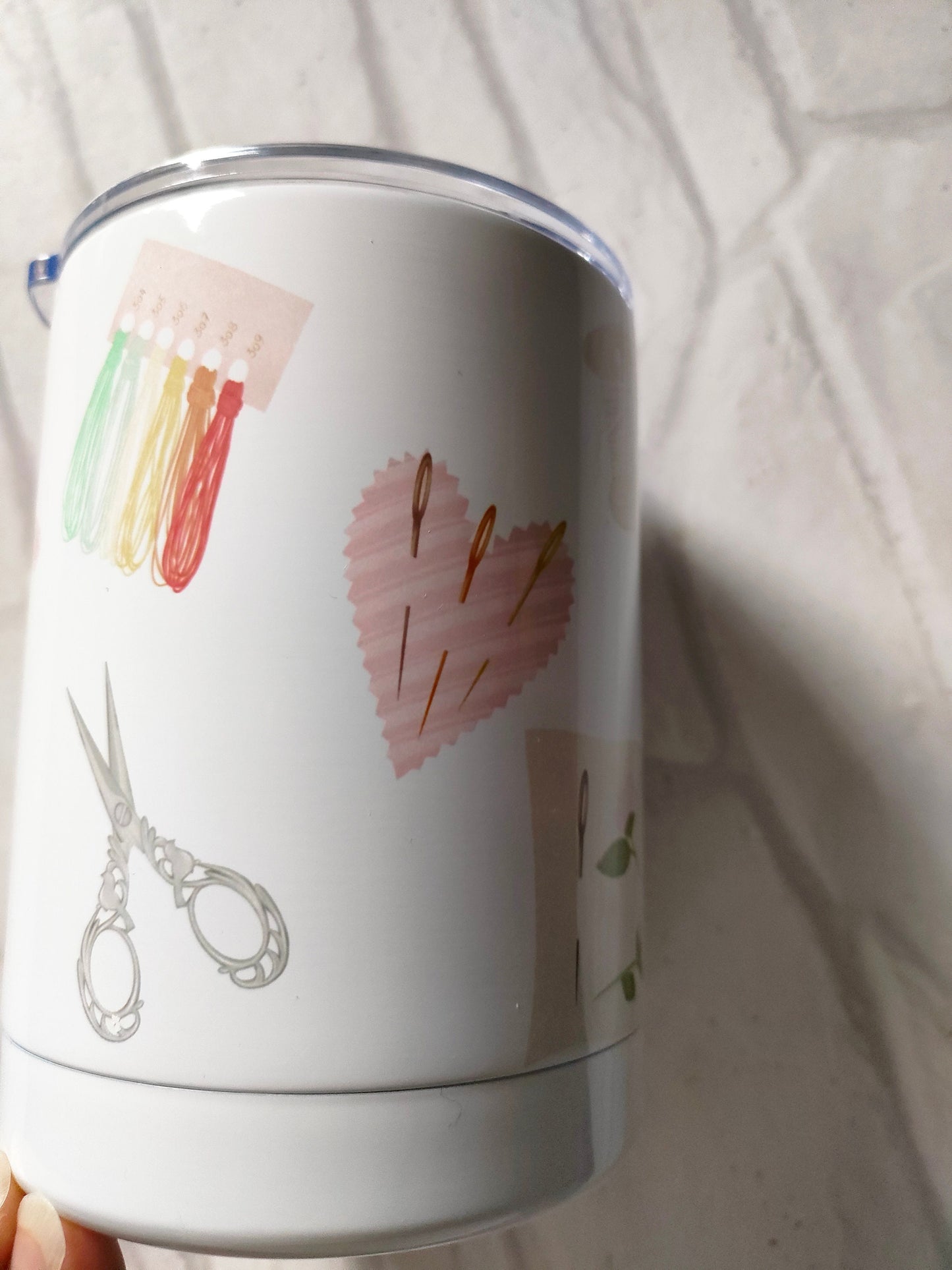 Cross stitch Mug | embroidery cup  | 300ml Soup Heat proof Xmas Gift Mug | Stitchers hot cup