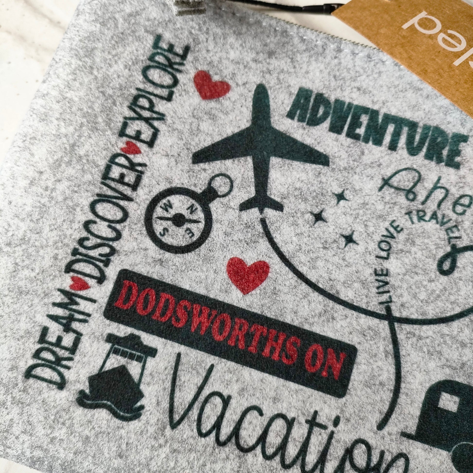 Personalised Eco Friendly Travel Document Pouch - Bluesky's creation