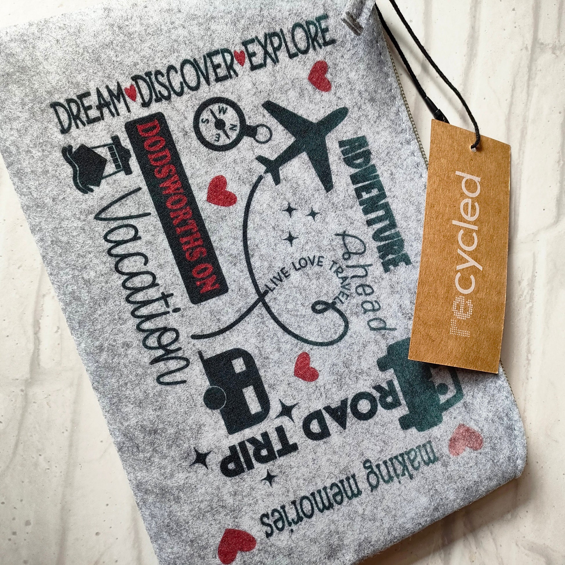 Personalised Eco Friendly Travel Document Pouch - Bluesky's creation