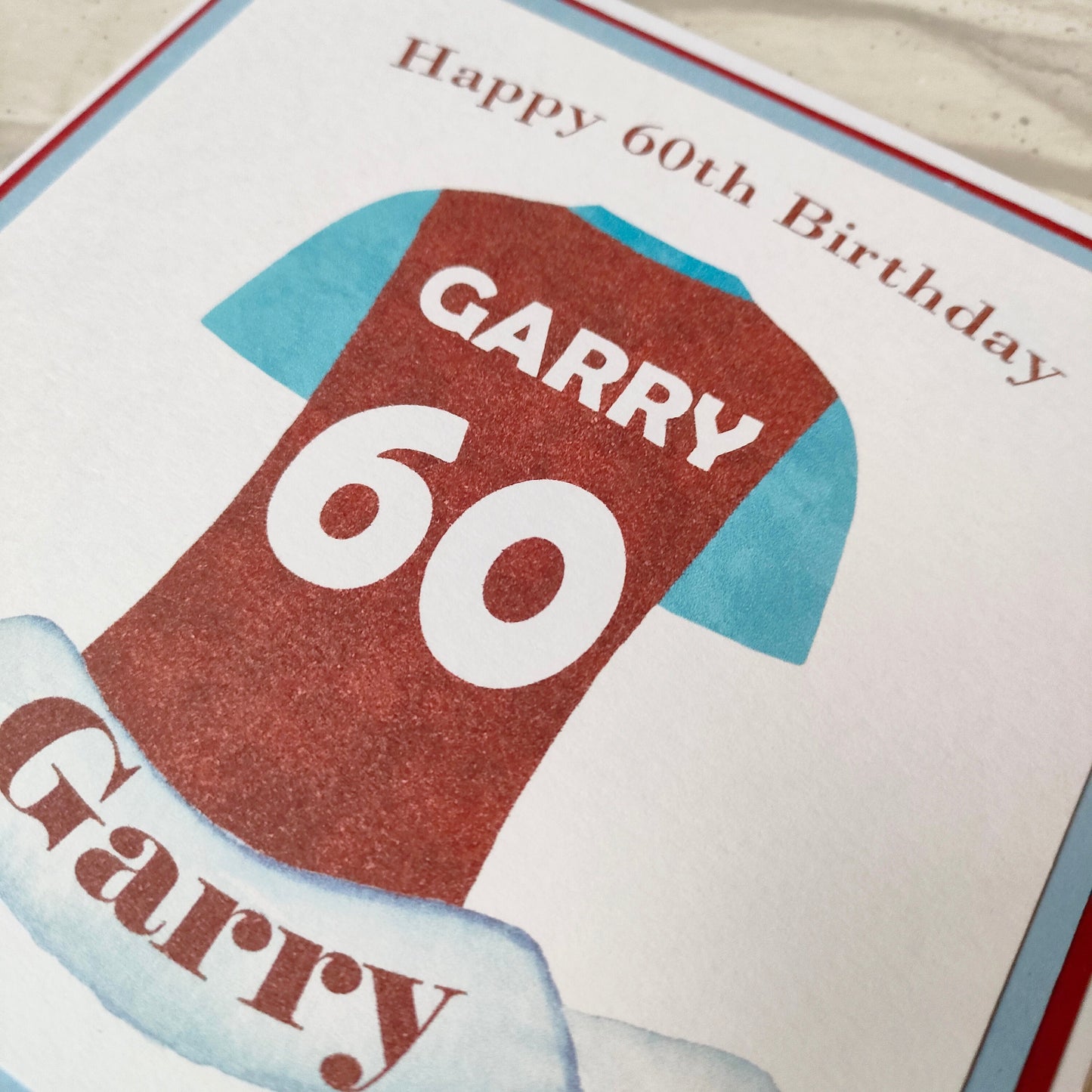 Personalised Football Card - Bluesky's creation