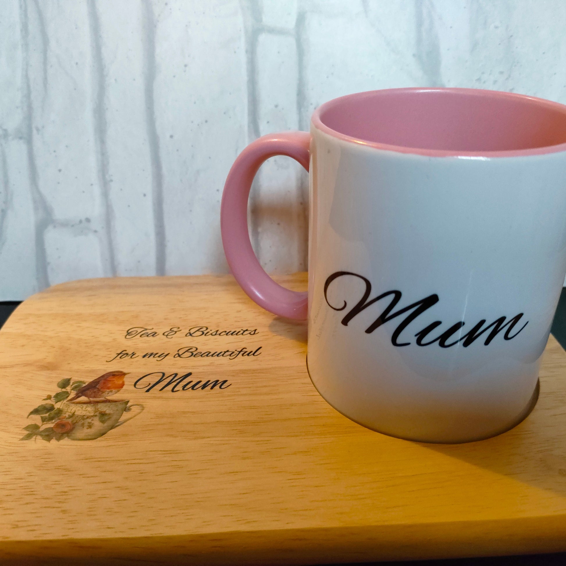 Robin Biscuit Board & Mug Set - Bluesky's creation