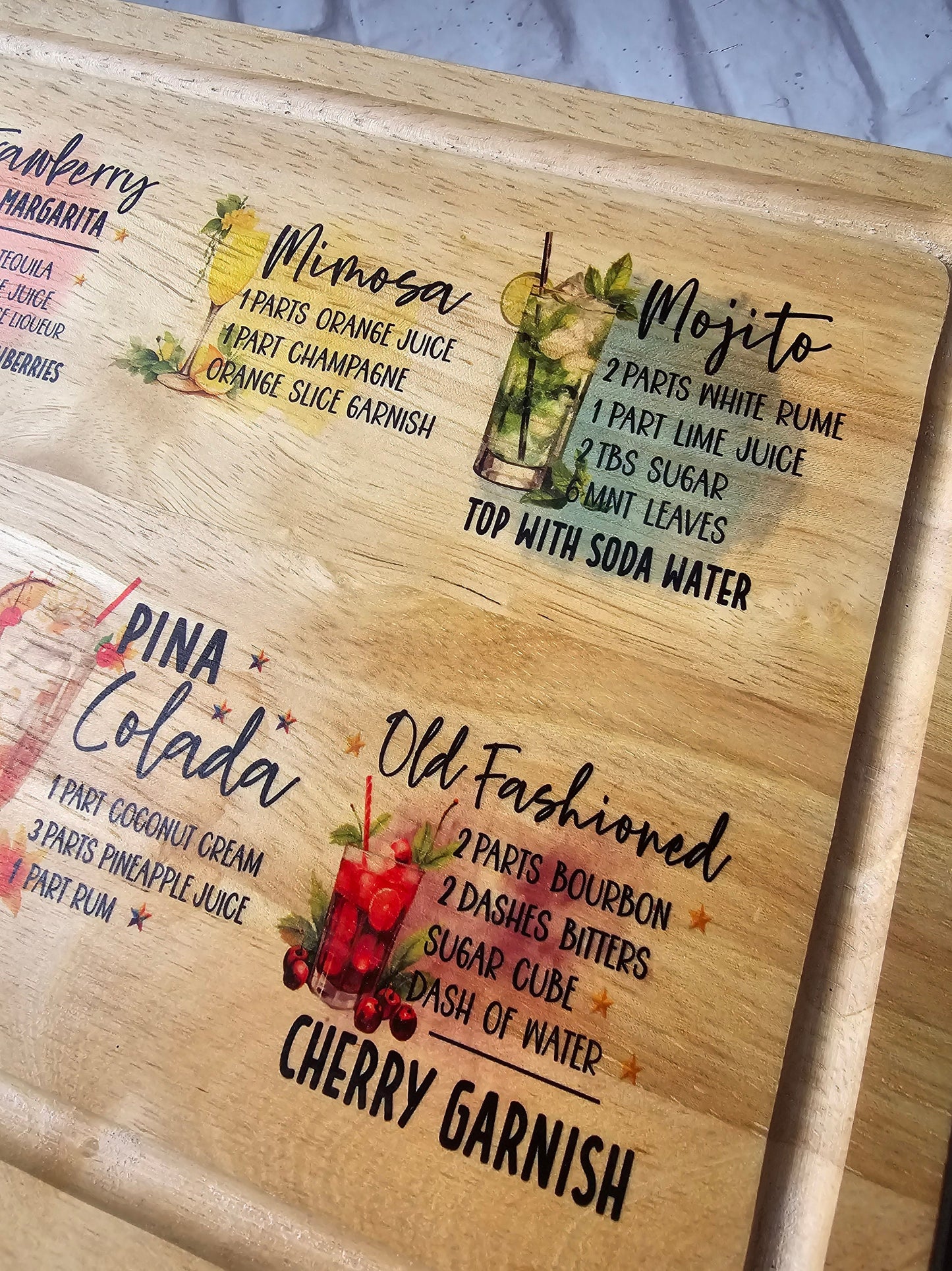 Cocktail Drink Board - Bluesky's creation