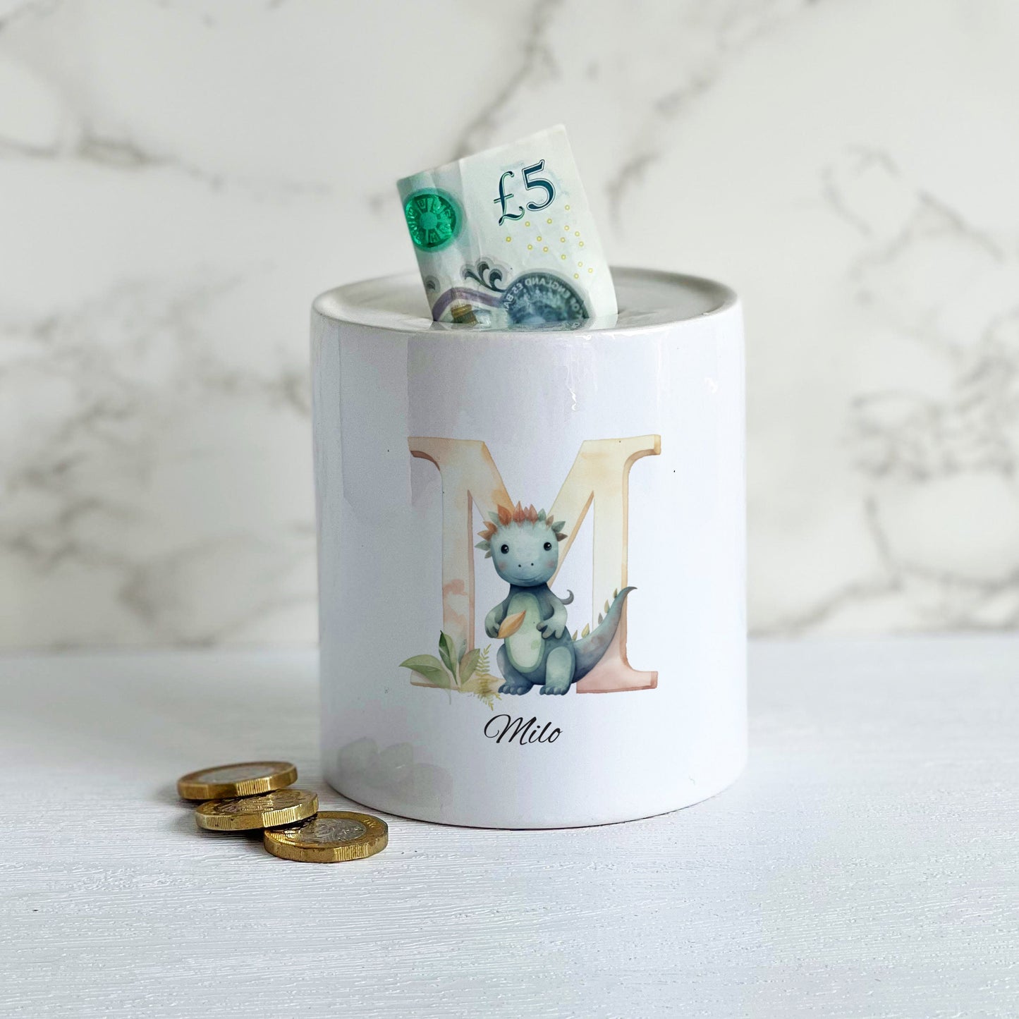 Dinosaur Childs Money Box - Bluesky's creation