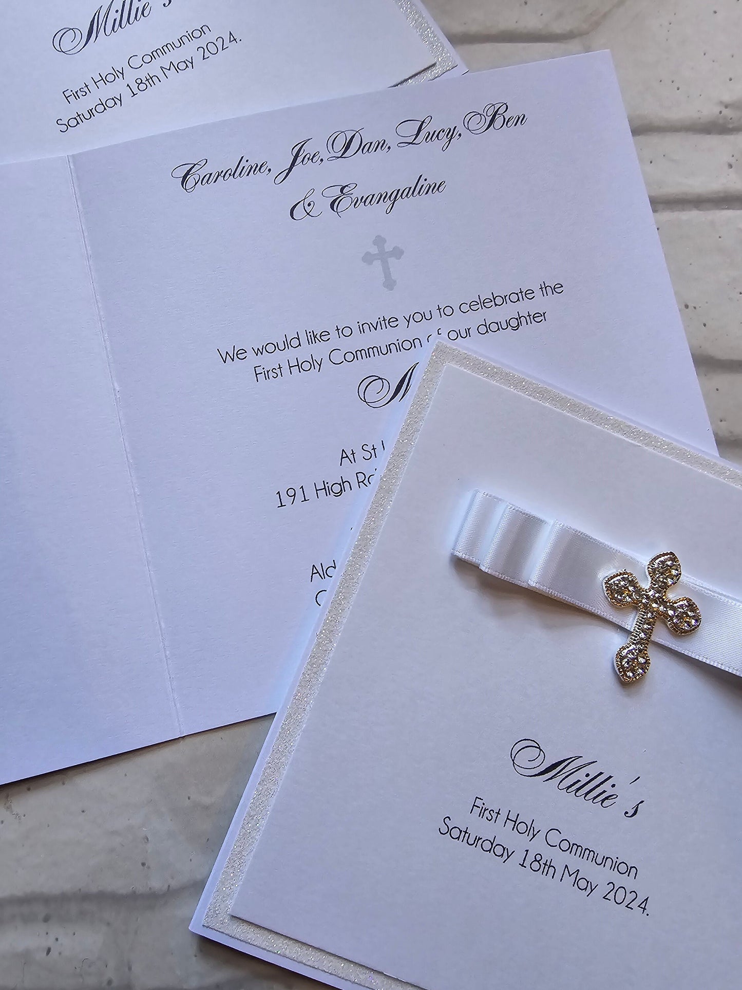 Luxury Baptism Invitation