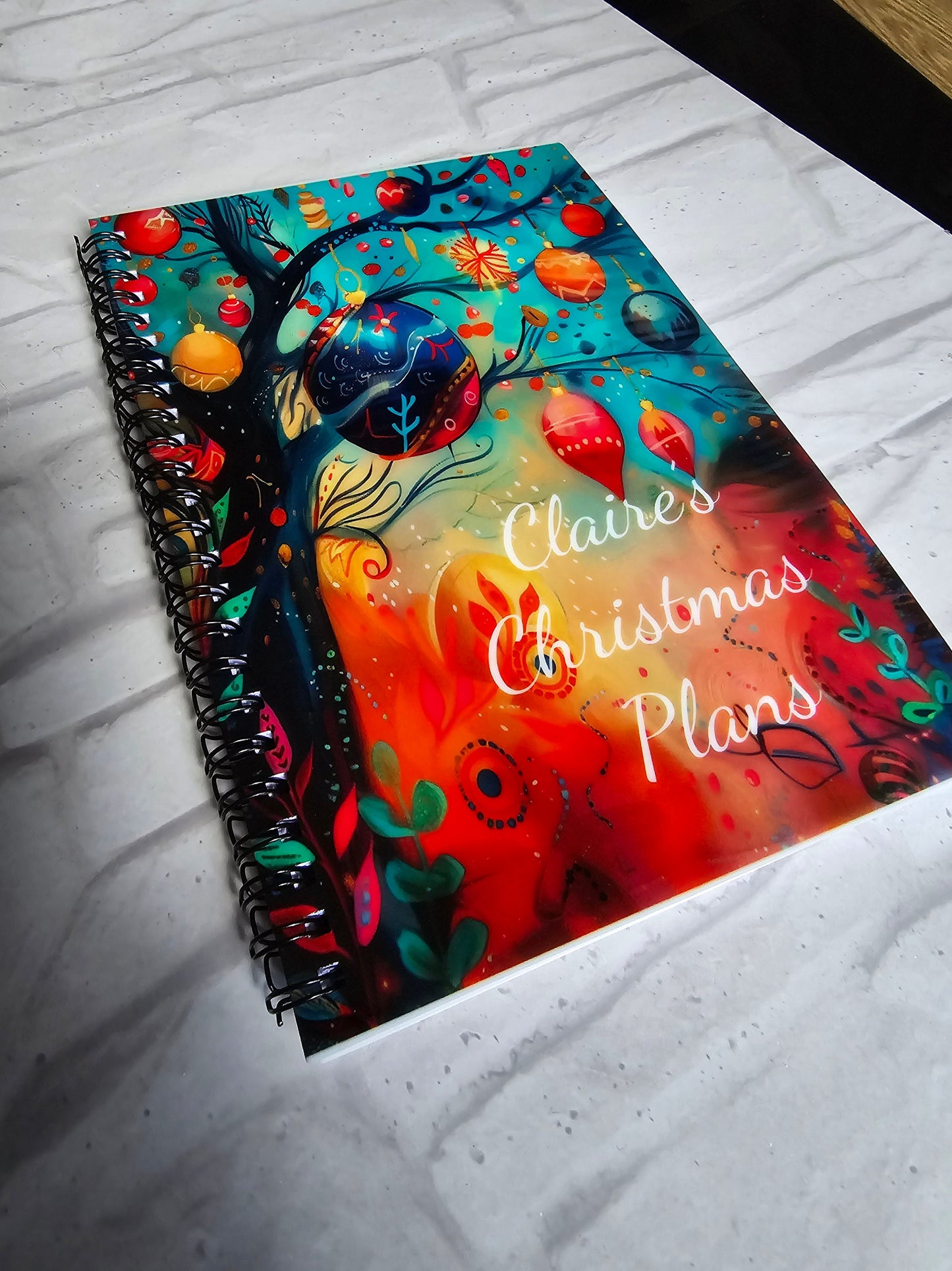 Christmas Baubles Planning Note Book