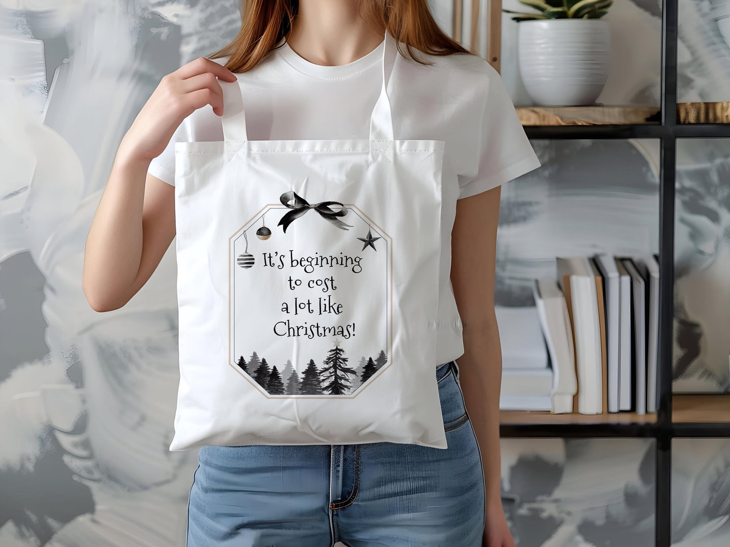 Christmas Funny Bag | Sarcastic Bag | Holiday Shopping Bag | Gift for Her | 10 and Under