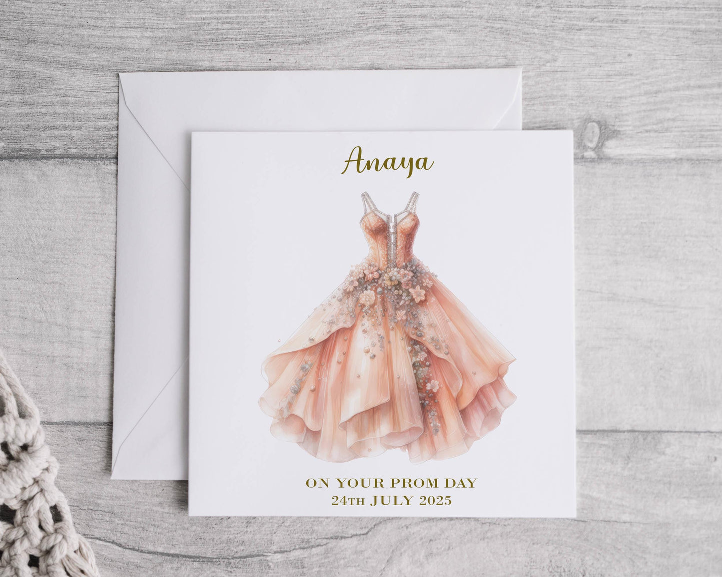 Prom Dress Card | On your prom day | School Leaver | GCSE Exams | Year 11 | Secondary School