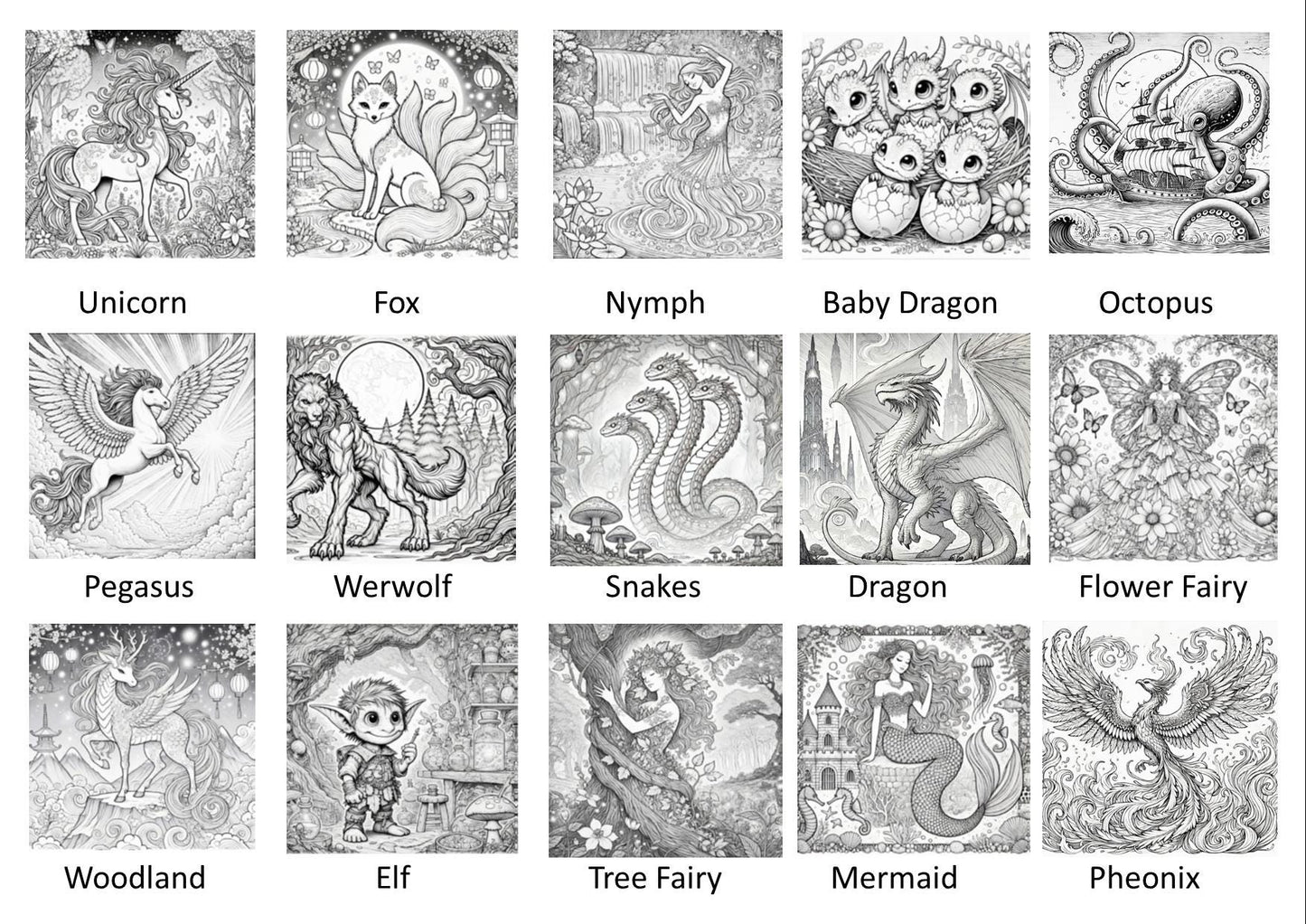 Color Your Own Celestial Mythical Tote Bag | Fun Kids & Adult Activity | Craft Textile Marker Gift |Creative Party Favour
