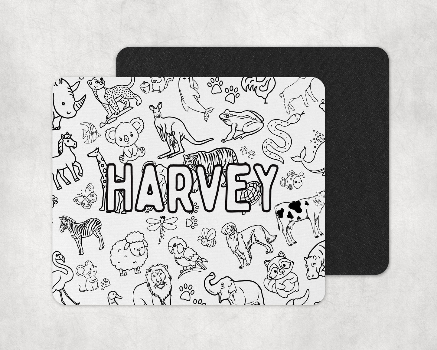 Color-In Animal Placemat & Coaster