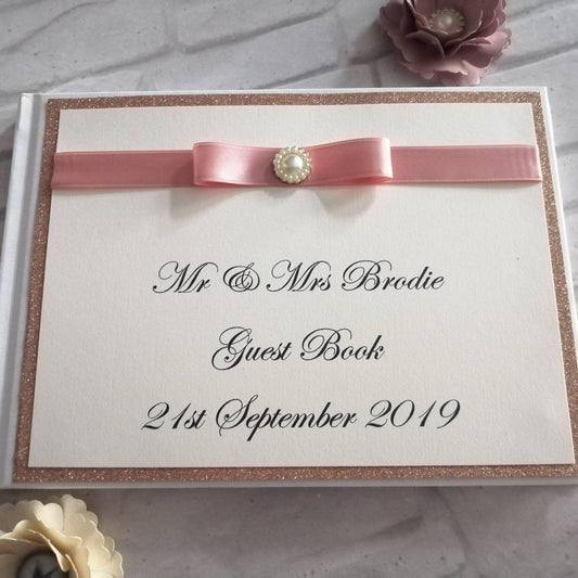 Rose gold guest book - Bluesky's creation