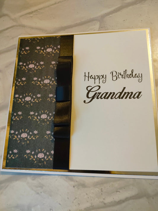 Black & Gold Birthday Card - Bluesky's creation