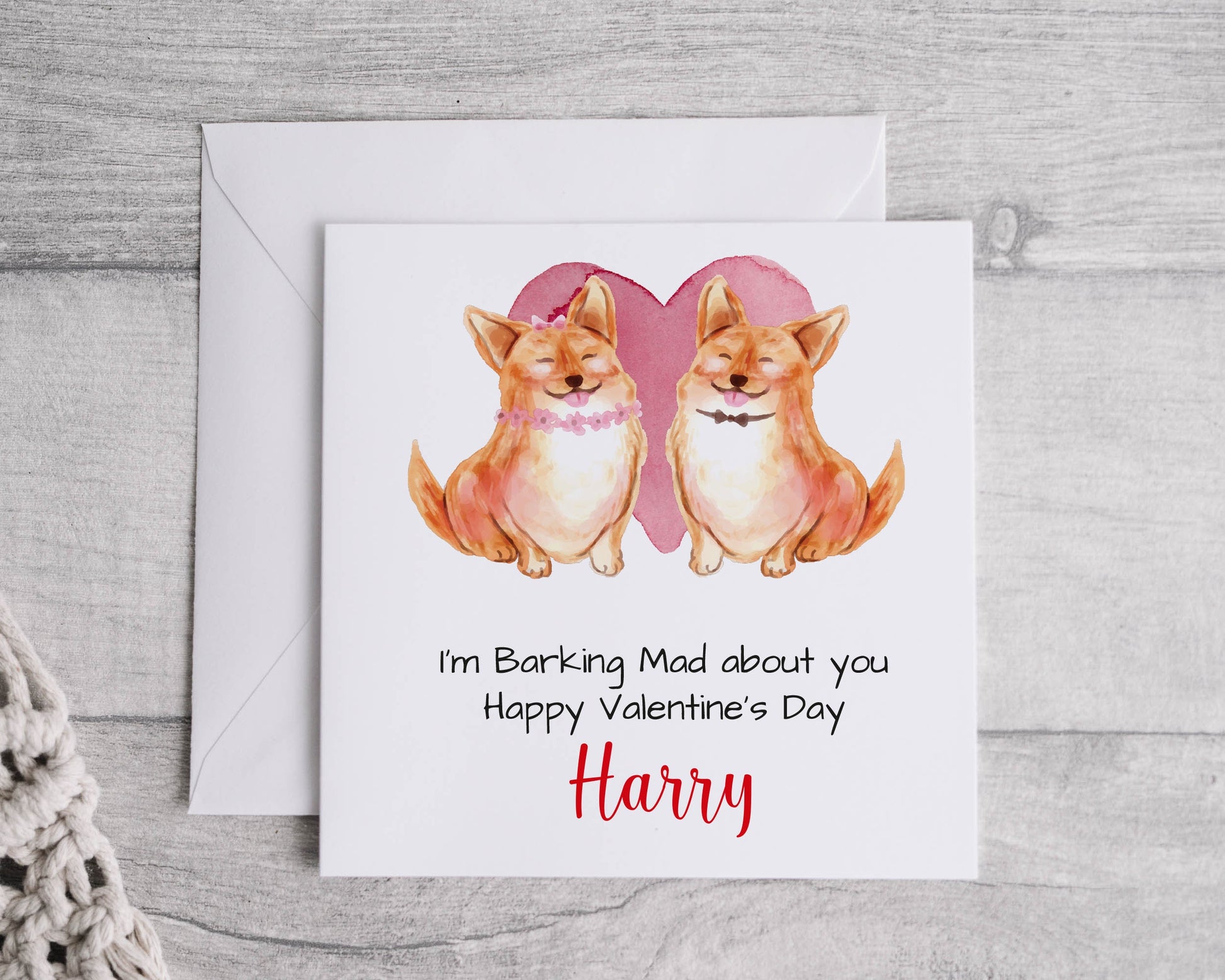 Corgi Valentines card - Bluesky's creation