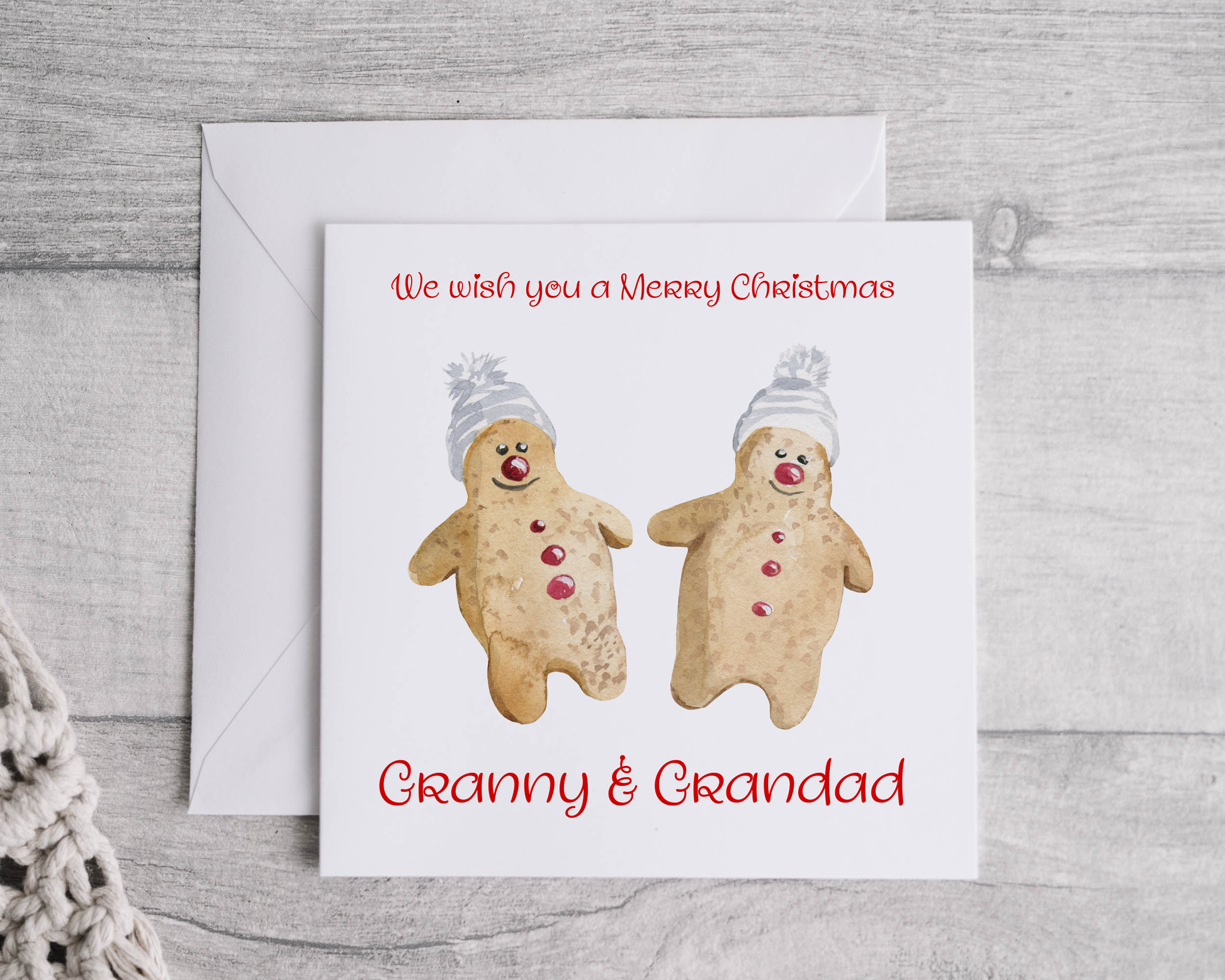 Gingerbread couple christmas card - Bluesky's creation