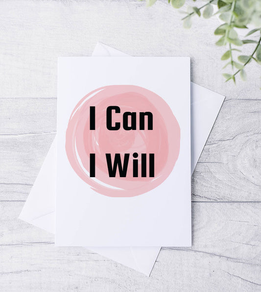 i can i will card - bluesky creation