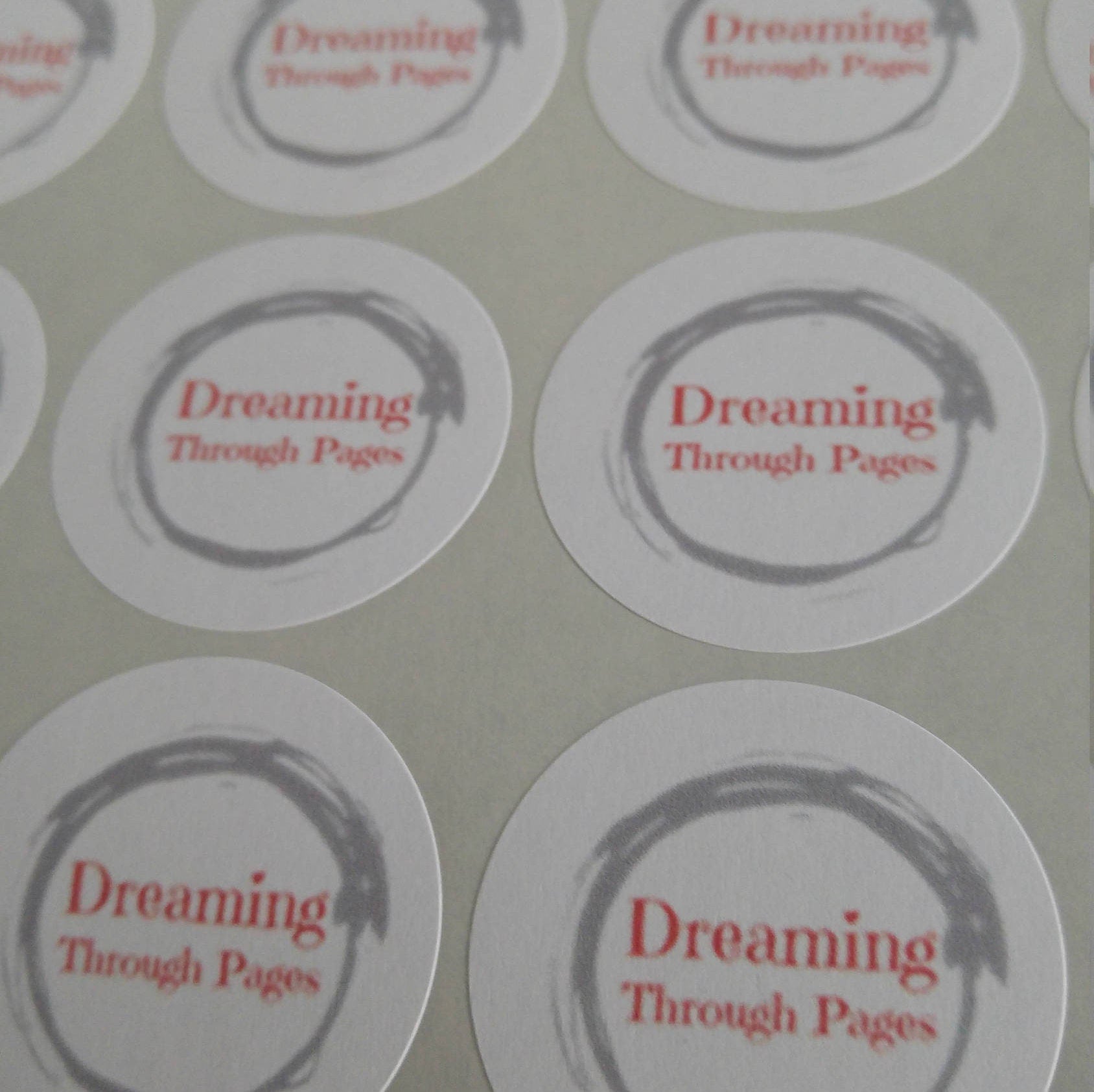 Business logo stickers 3.7cm - Bluesky's creation