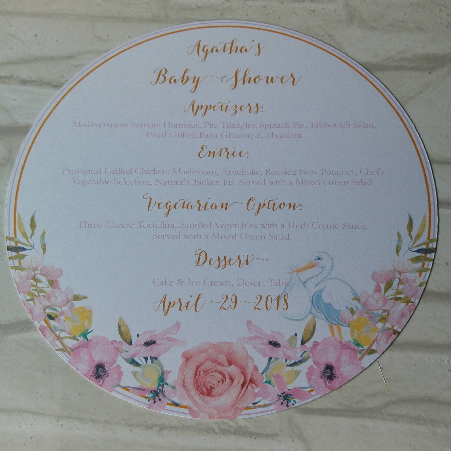 Floral Stork - Bluesky's creation