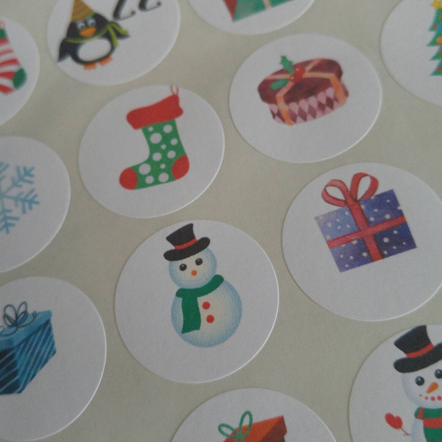 Cute Animal Advent 2.5cm stickers