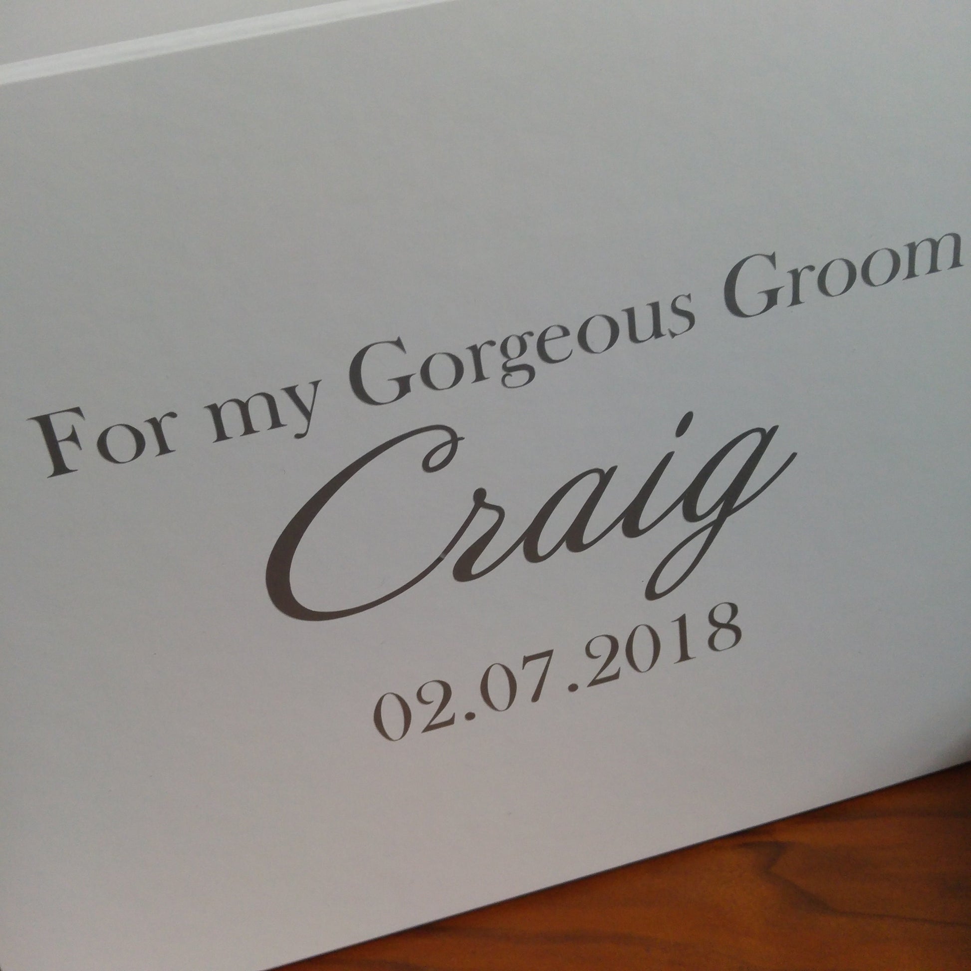Groom Keepsake Gift Box - Bluesky's creation