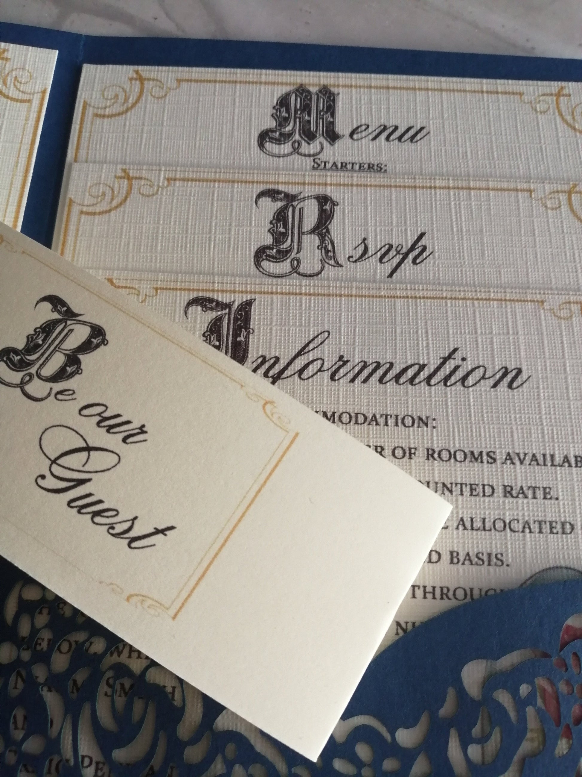 Be our Guest Laser Cut - Bluesky's creation