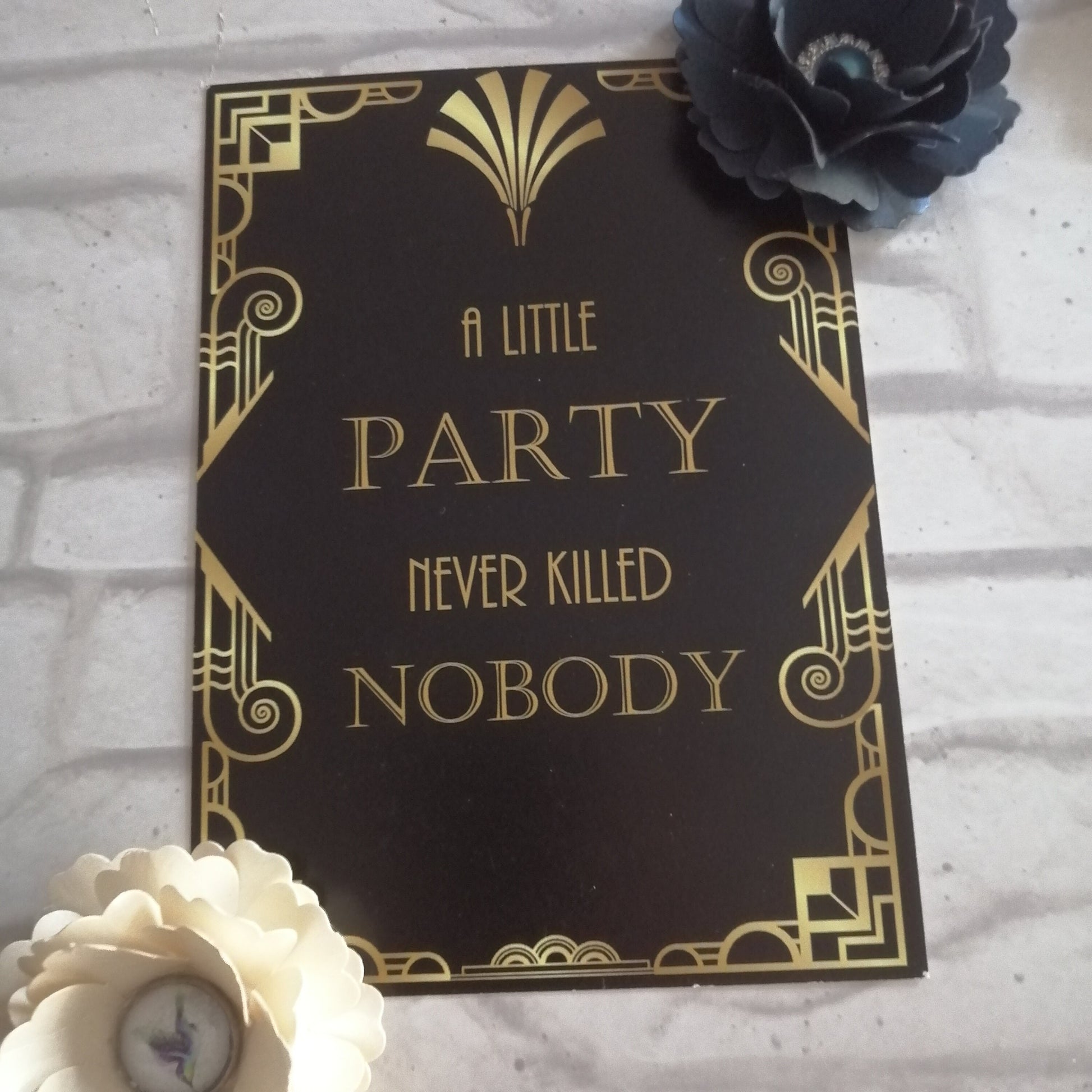 30th Birthday Invitations Art Deco Black & Gold - Bluesky's creation