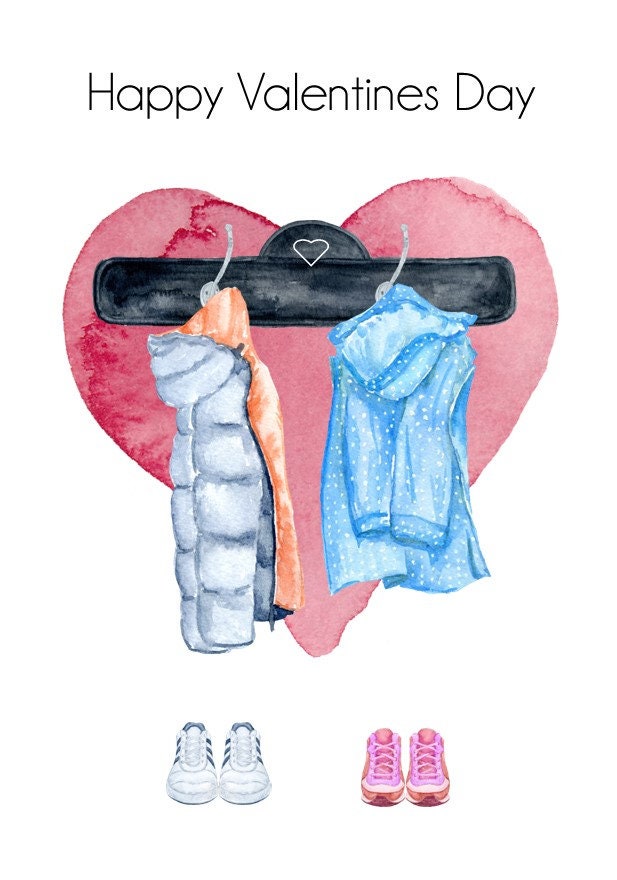 Valentines Card Couple Print - Bluesky's creation