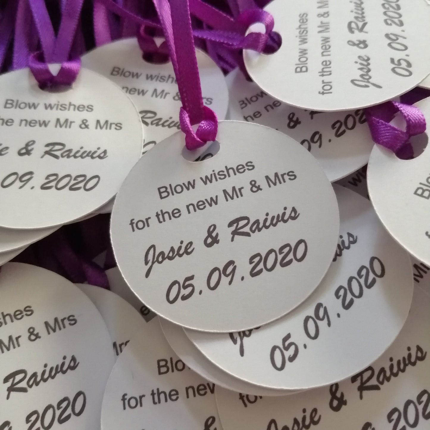 Personalised Bubble Tags (10) - Bluesky's creation