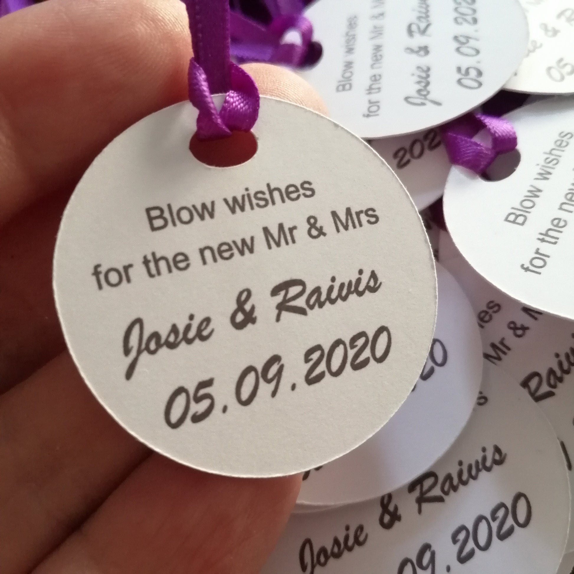 Personalised Bubble Tags (10) - Bluesky's creation