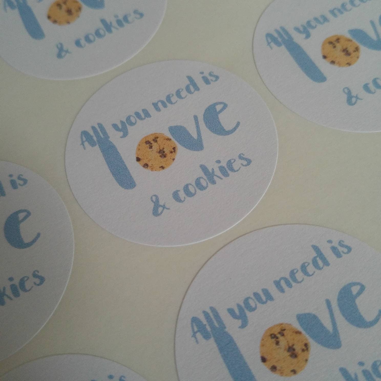 Business logo stickers 3.7cm - Bluesky's creation