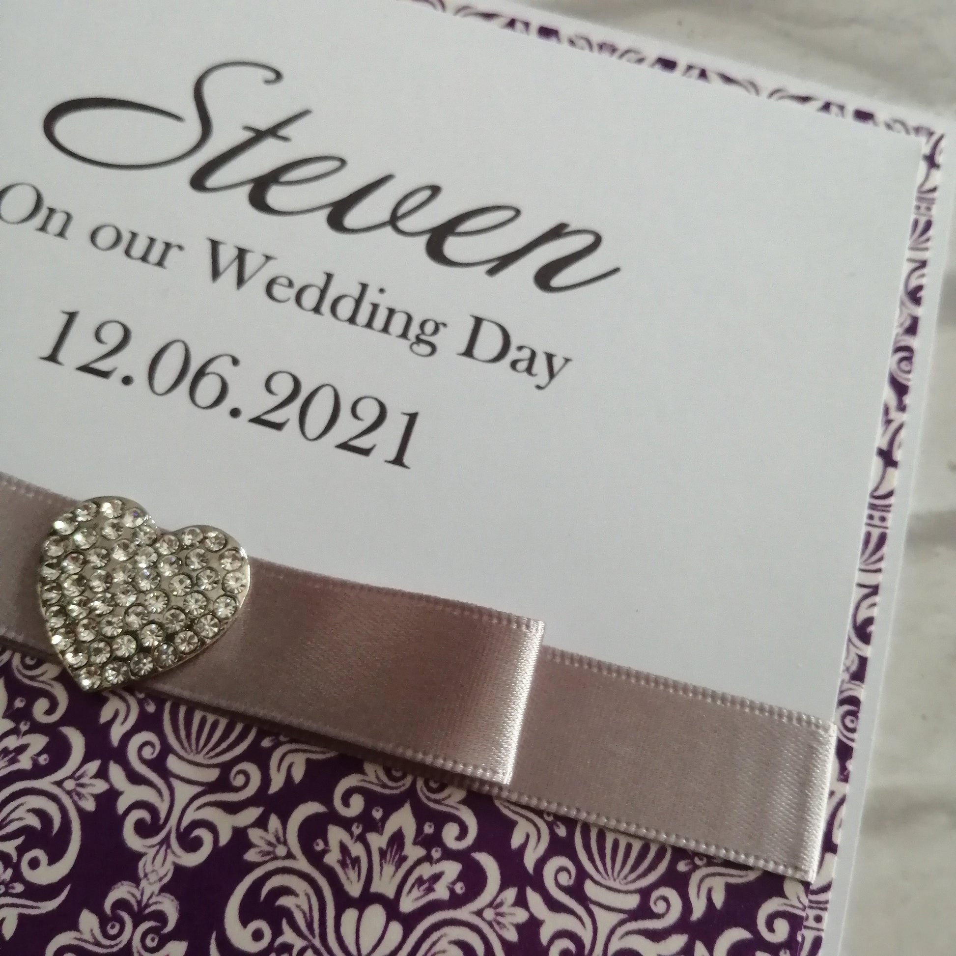 On our Wedding Day Husband Card - Bluesky's creation
