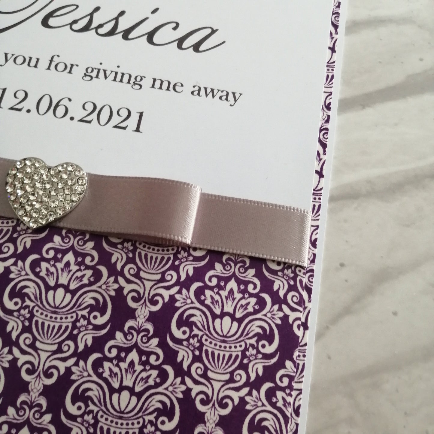 Thank you Bridal Party Card - Bluesky's creation