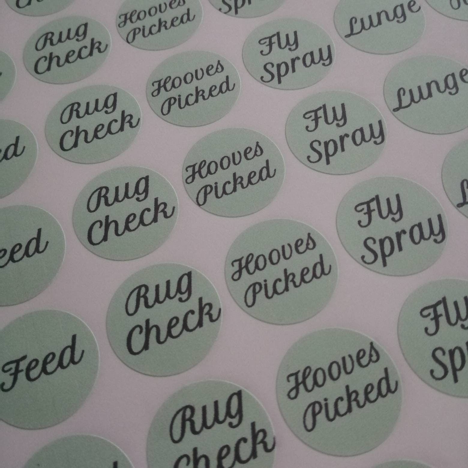Horse Stable Care Stickers - Bluesky's creation