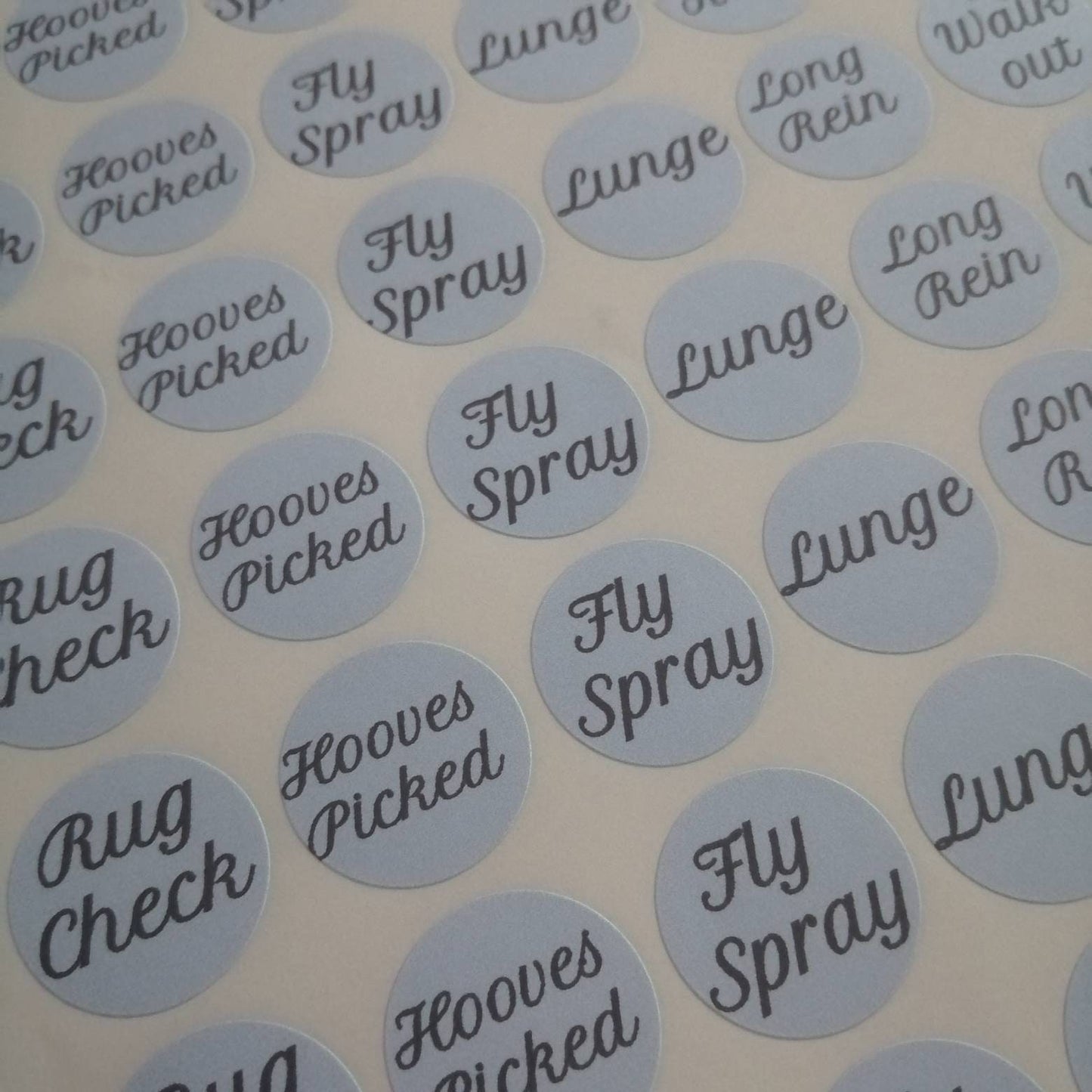 Horse Stable Care Stickers - Bluesky's creation