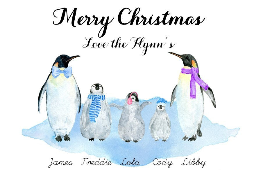 Penguin Family Card Pack
