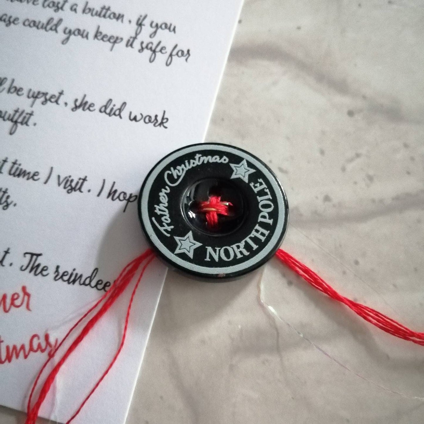 Father chrismas lost button