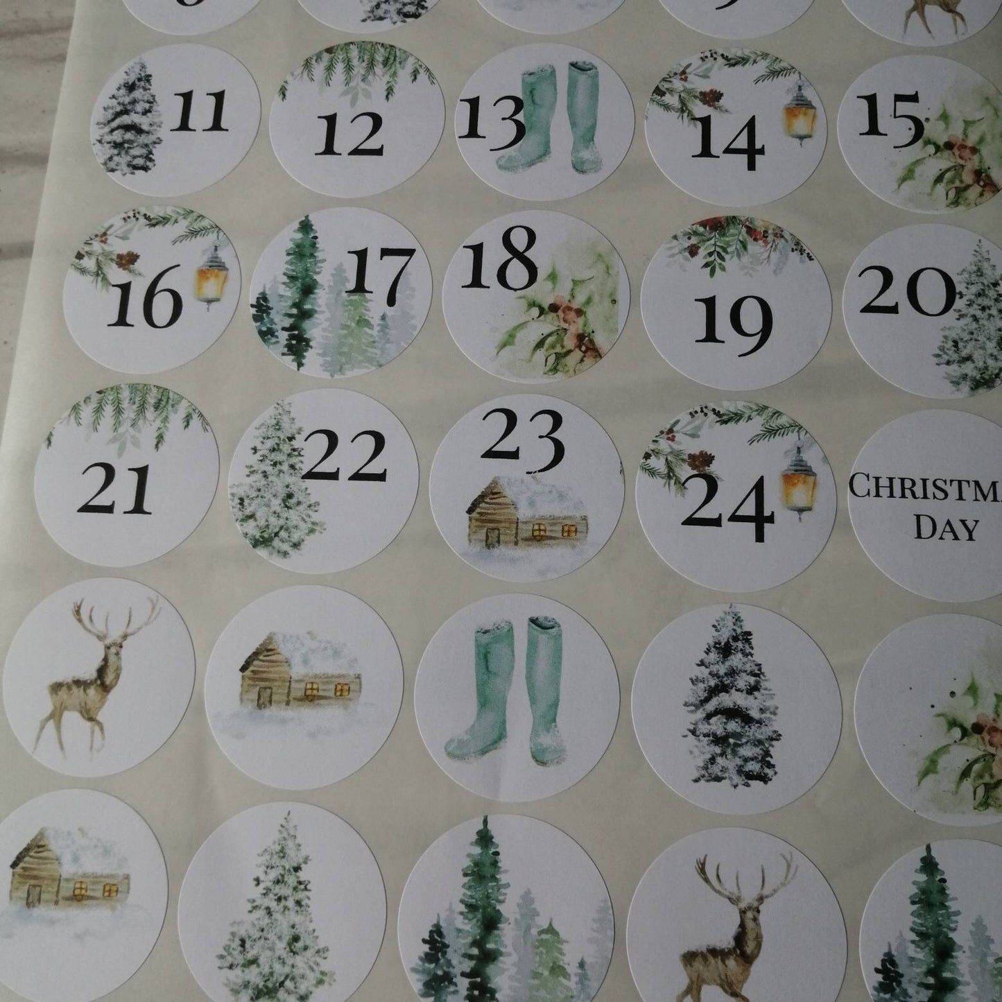 Winter Wonderland Advent 3.7cm