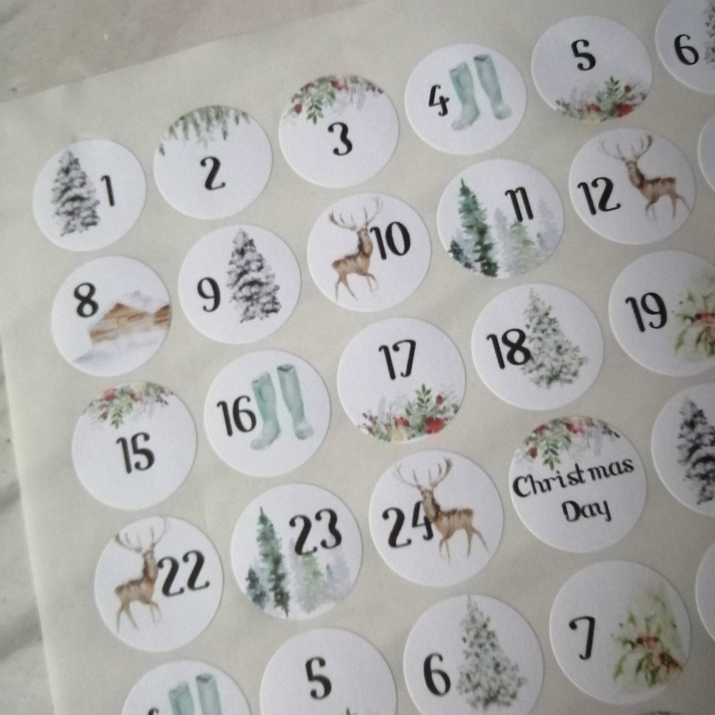 Winter wonderland Advent 2.5cm