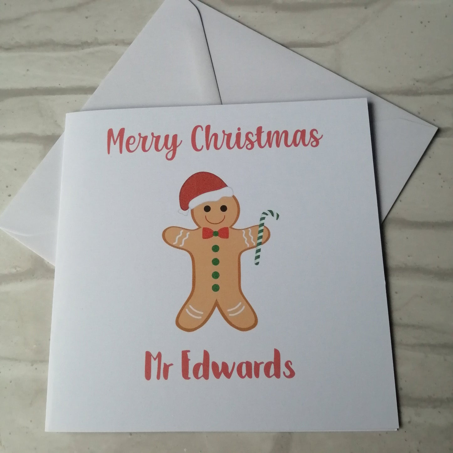 Gingerbread Teacher card