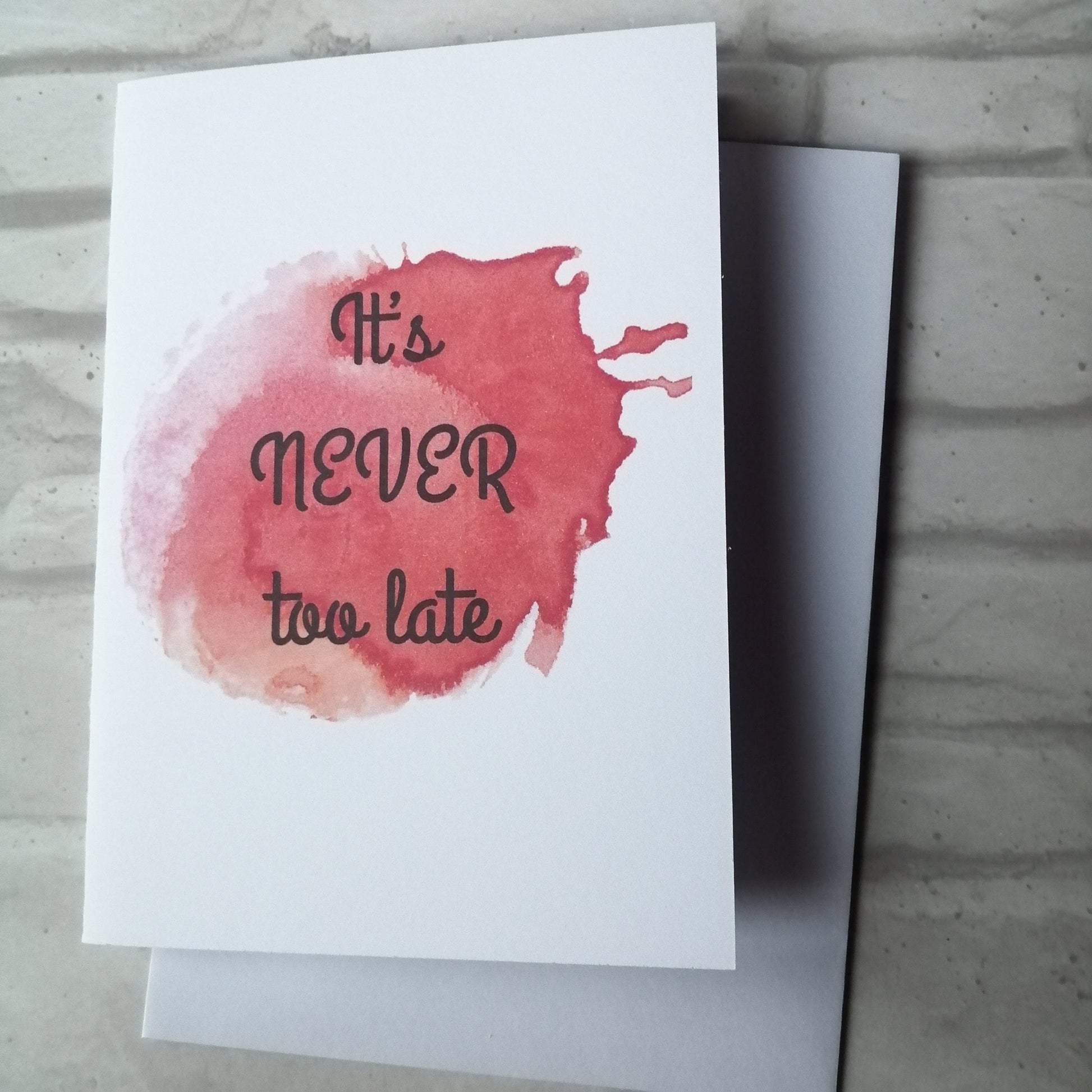 It's never too late Card - Bluesky's creation