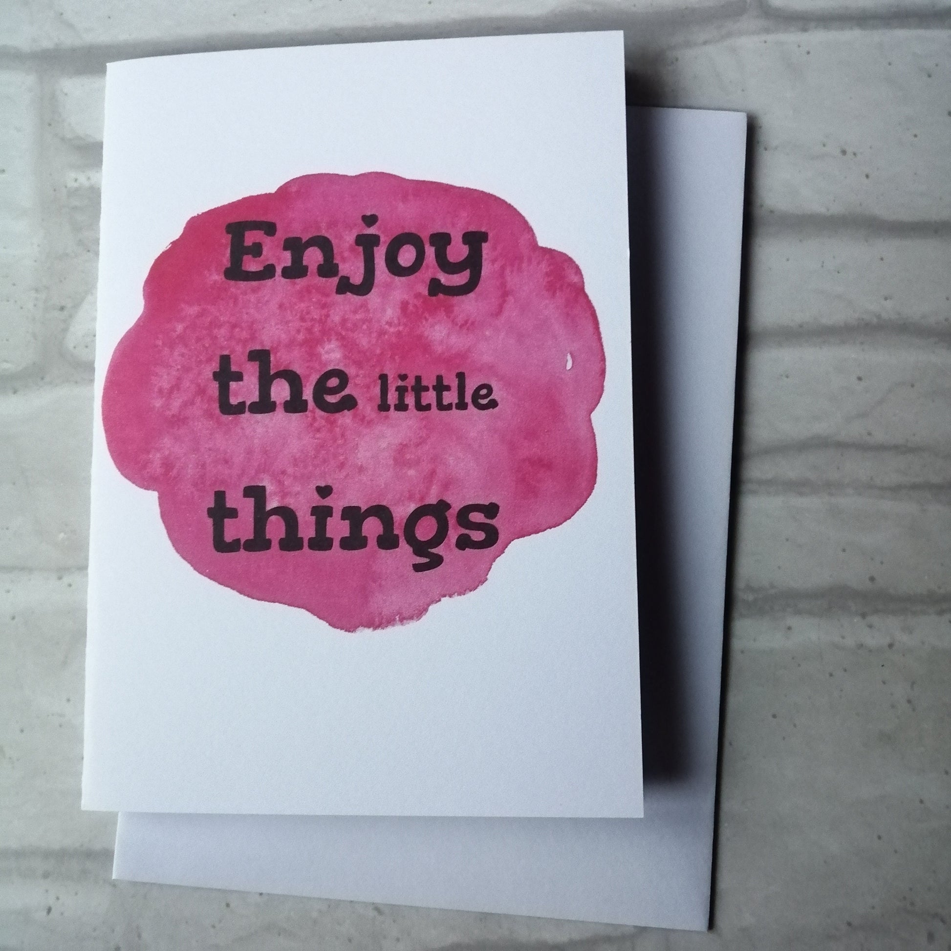 Enjoy the little things Card - Bluesky's creation